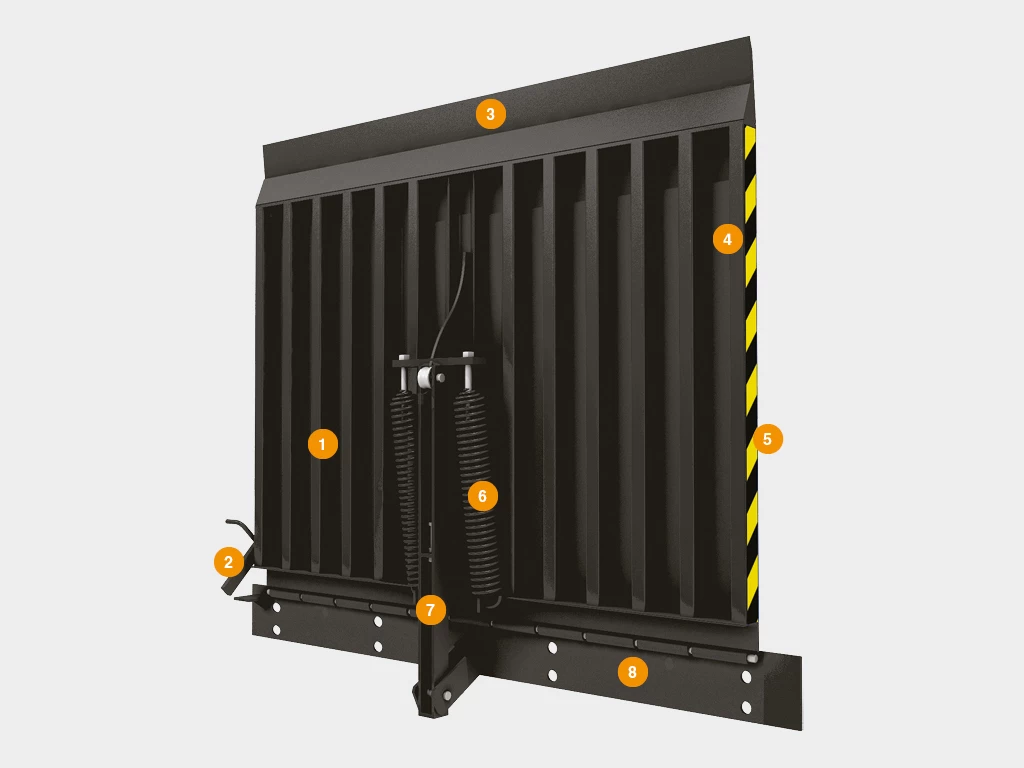 Мост откидной стационарный, скользящий серии FT